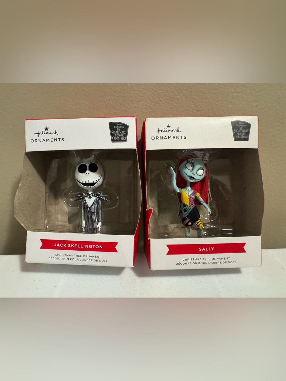 Christmas Ornaments Bundle Of 2 Disney The Nightmare Before Christmas Jack&Sally